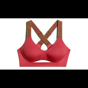 Ivy Park Cutout Medium Support Bra in Real Coral
